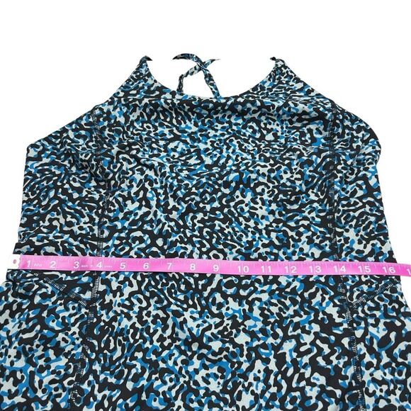 Athleta Infinity Printed Dress Skort Romper One Piece Racerback Size Medium - Picture 6 of 9